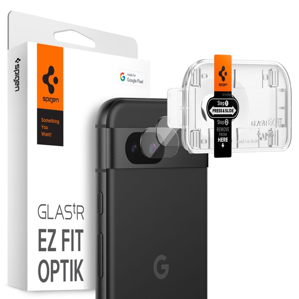 Google Pixel 8a EZ Fit Linsskydd (2-pack), transparent