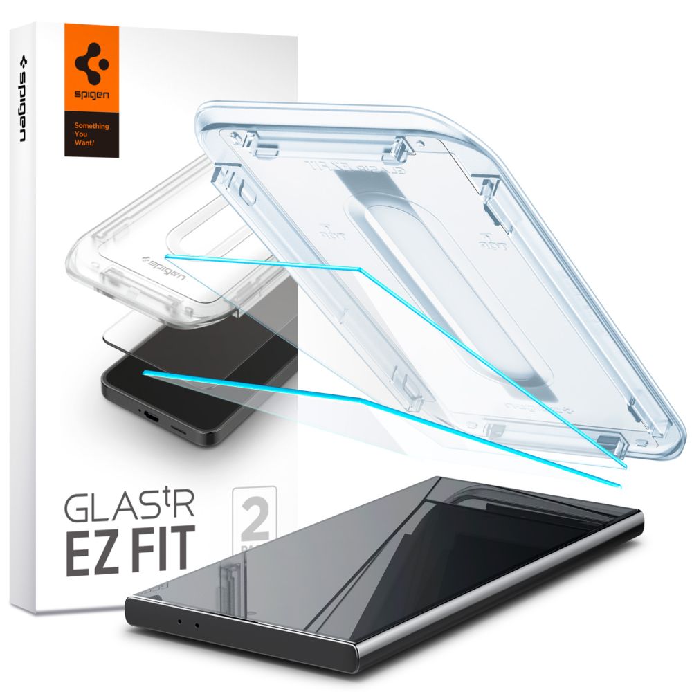 Samsung Galaxy S24 Ultra Skärmskydd med installationsram (2-pack) GLAS.tR EZ Fit