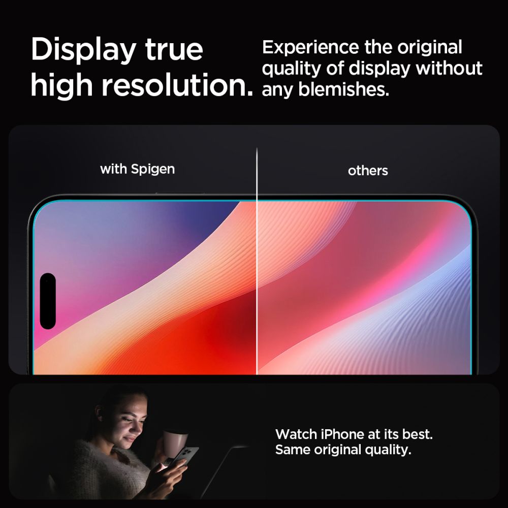 iPhone 17 Skärmskydd med installationsram (2-pack) GLAS.tR EZ Fit