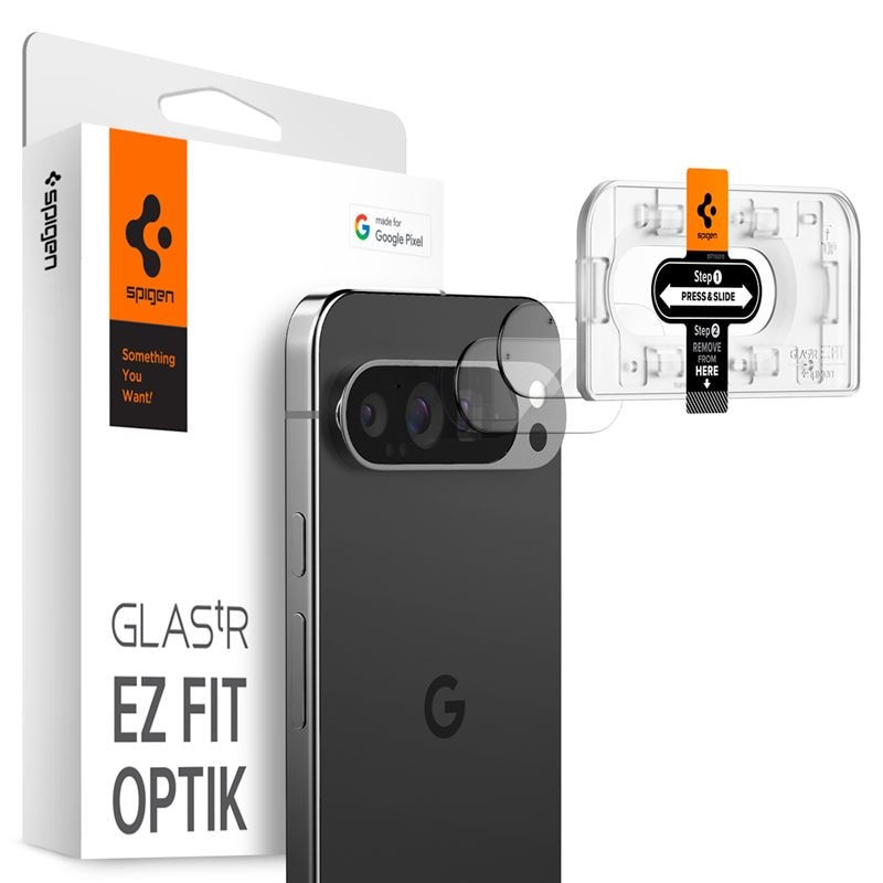 Google Pixel 9 Pro EZ Fit Linsskydd (2-pack), Genomskinlig