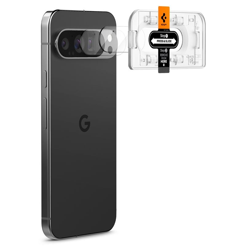 Google Pixel 9 Pro EZ Fit Linsskydd (2-pack), Genomskinlig