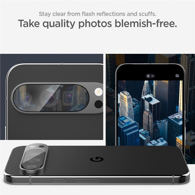 Google Pixel 9 Pro EZ Fit Linsskydd (2-pack), Genomskinlig