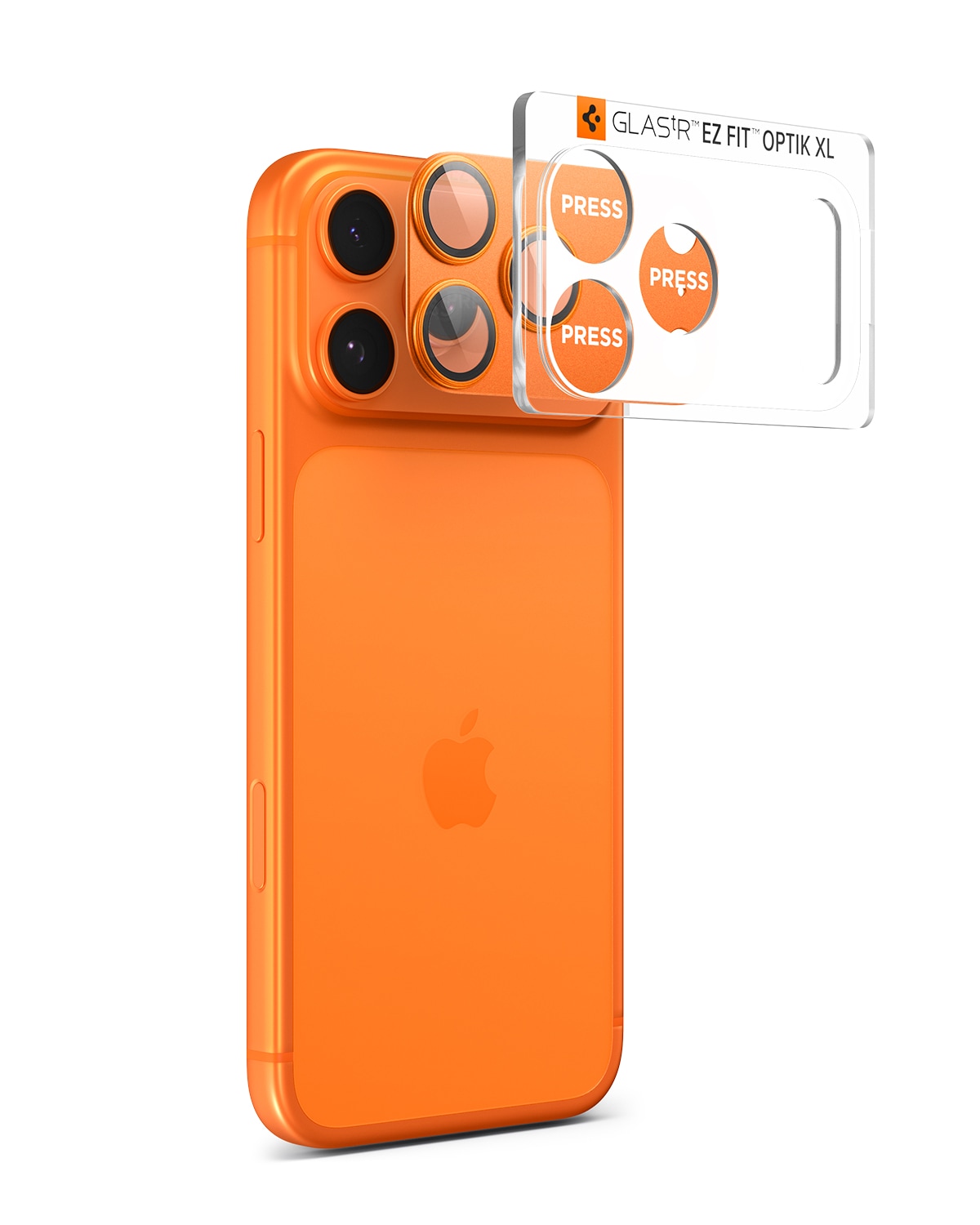 iPhone 17 Pro EZ Fit Kameraskydd - Optik Pro XL, Orange