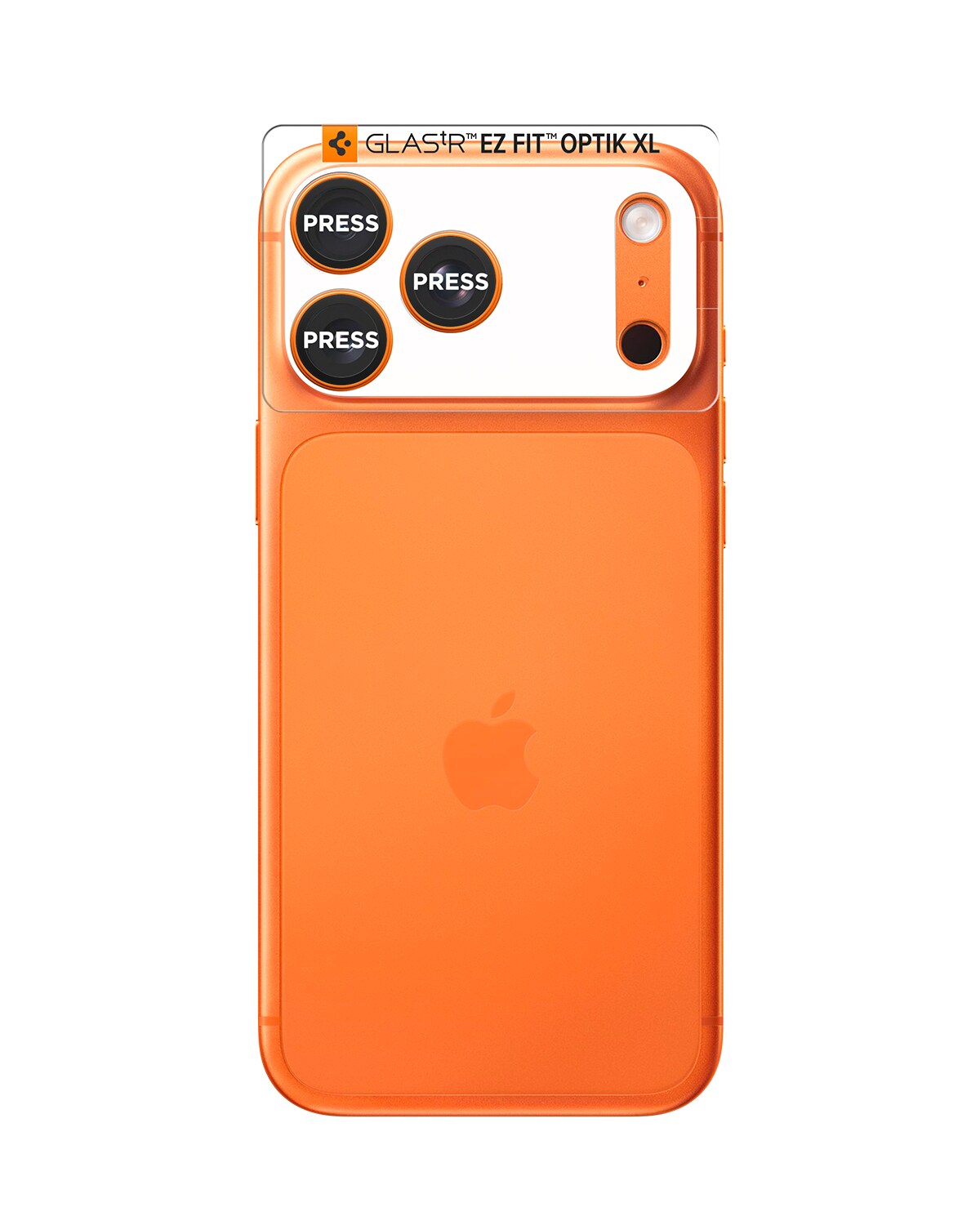 iPhone 17 Pro EZ Fit Kameraskydd - Optik Pro XL, Orange