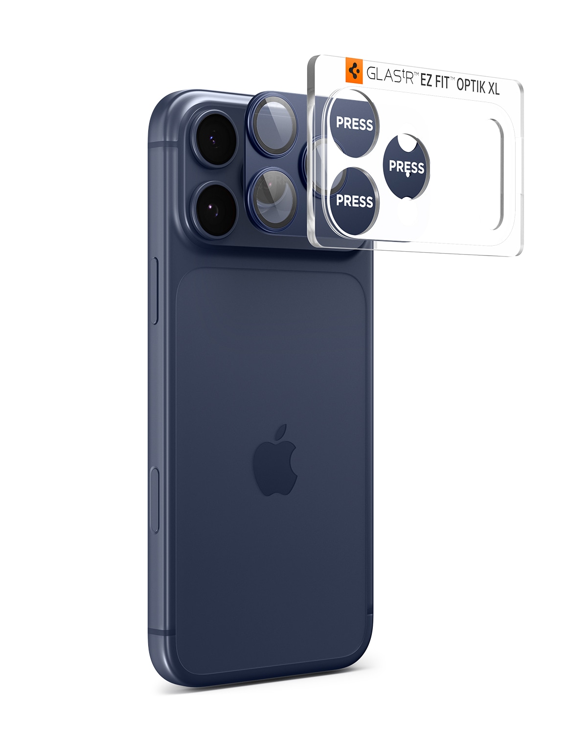 iPhone 17 Pro EZ Fit Kameraskydd - Optik Pro XL, Blå