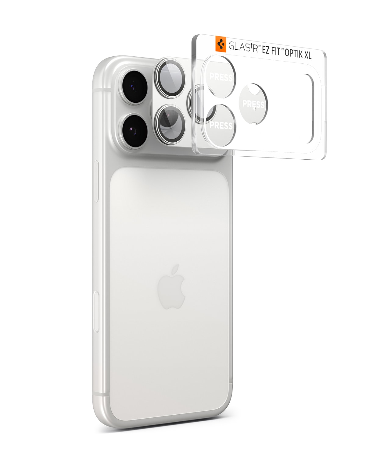 iPhone 17 Pro EZ Fit Kameraskydd - Optik Pro XL, Silver