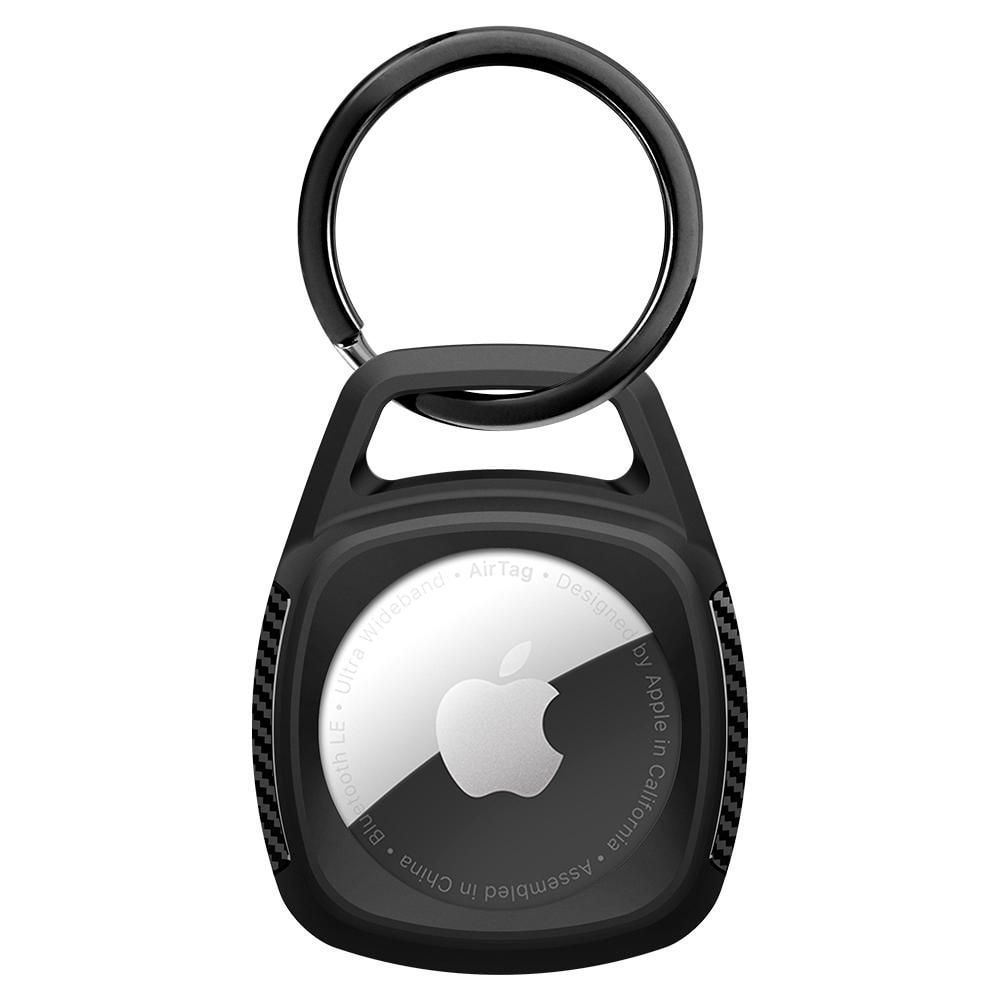 Apple AirTag Skal med Karbinhake Rugged Armor, svart