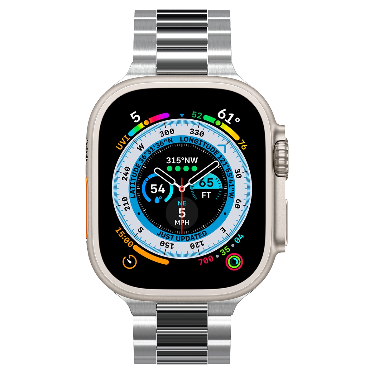 Apple Watch Series 10 46mm Metallarmband Modern Fit 316L, silver
