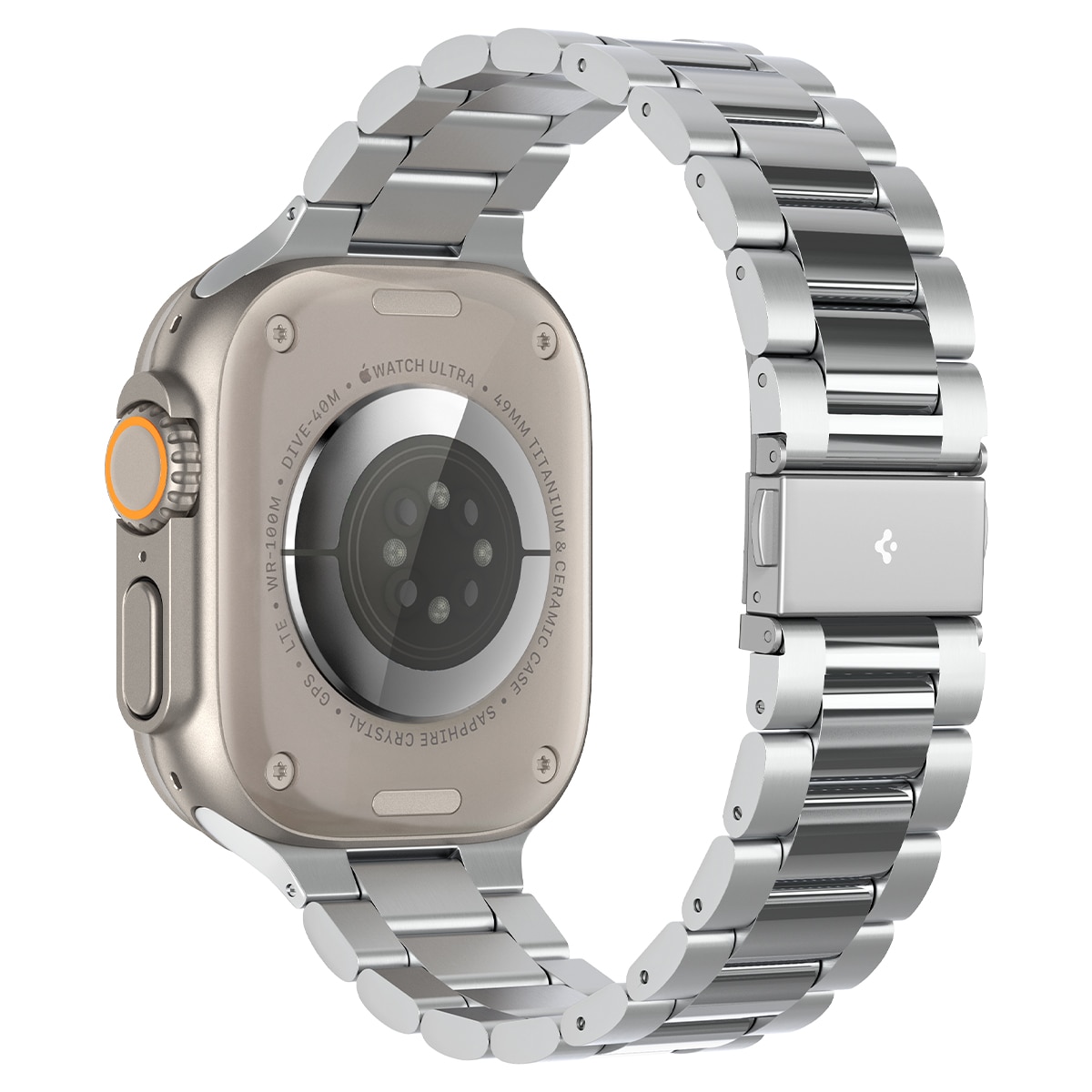 Apple Watch 45mm Series 7 Metallarmband Modern Fit 316L, silver