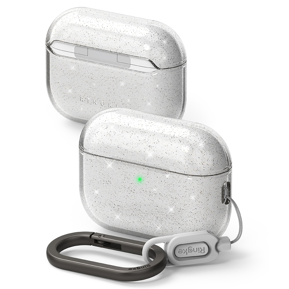 Apple AirPods Pro 3 Air Skal, Glitter Clear