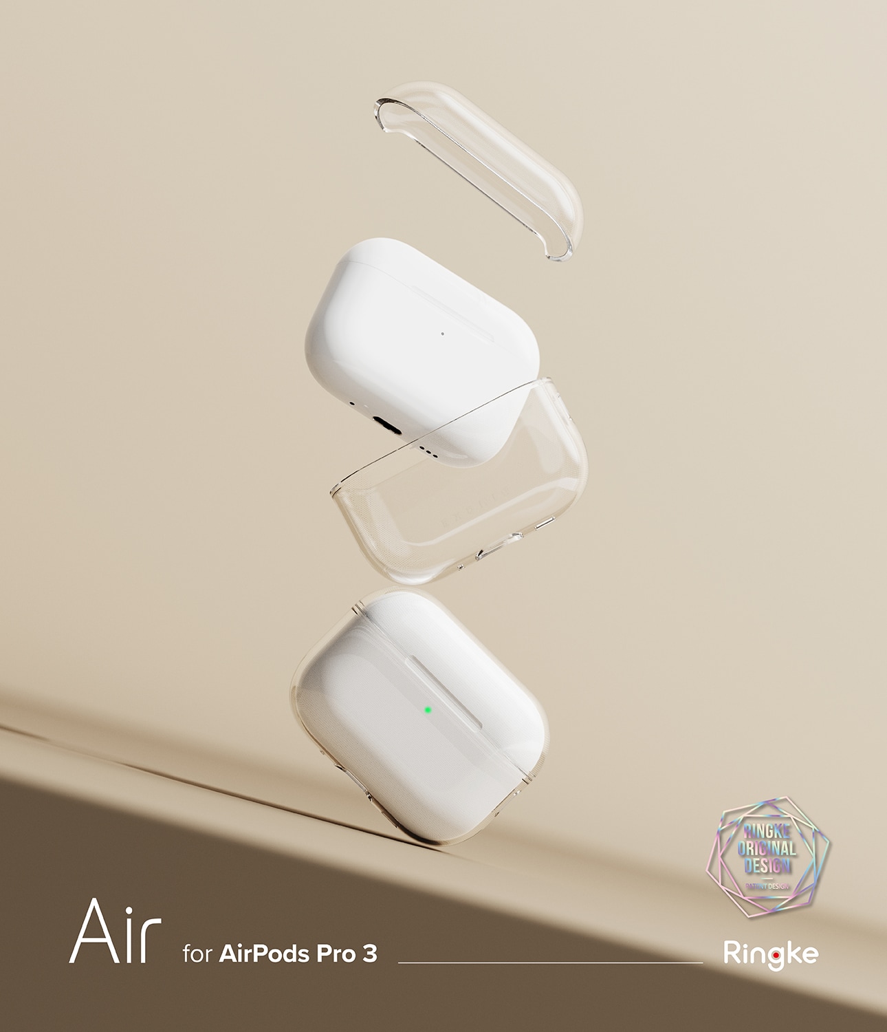 Apple AirPods Pro 3 Air Skal, Genomskinlig