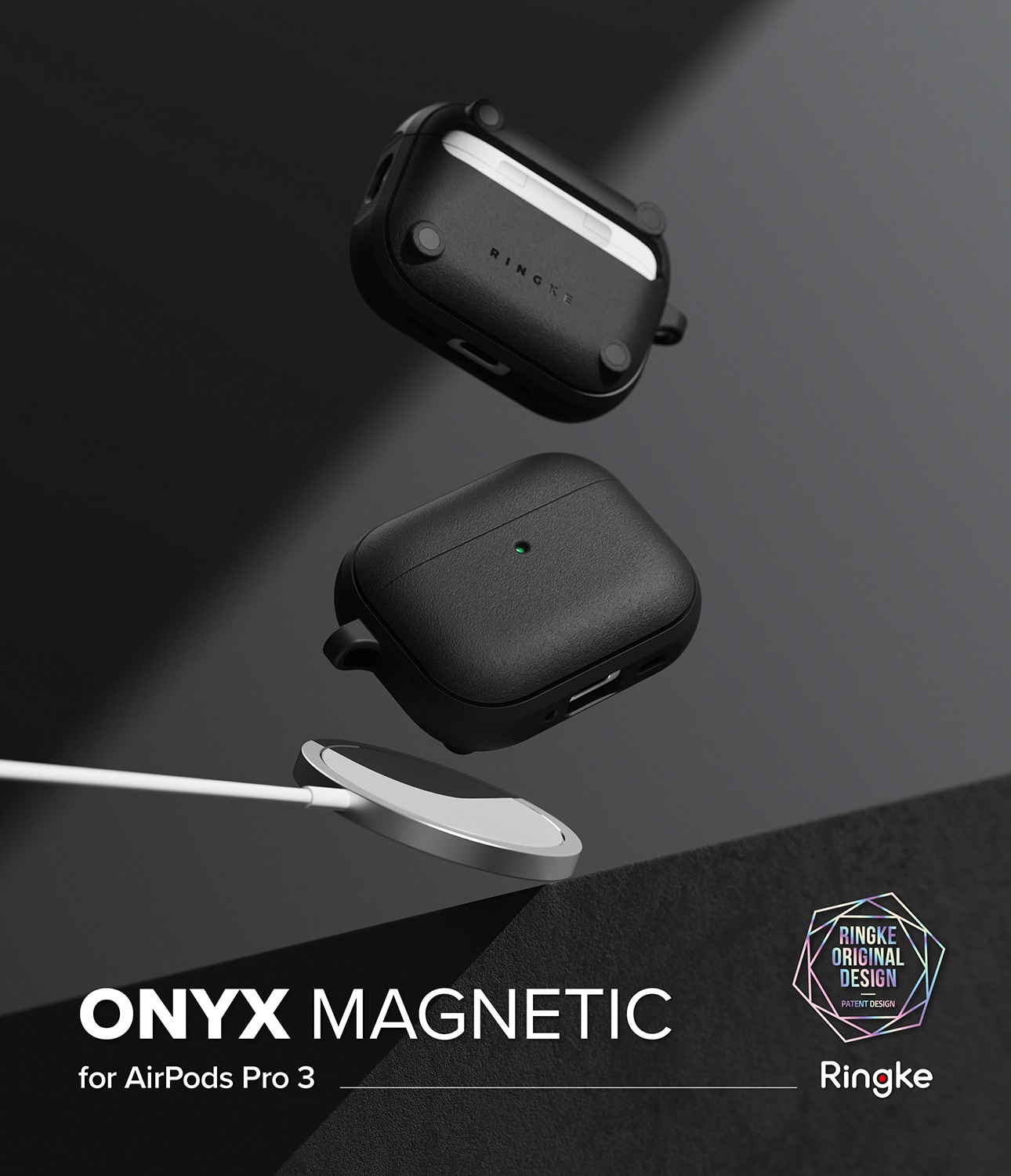 Apple AirPods Pro 3 Onyx MagSafe Skal, Svart
