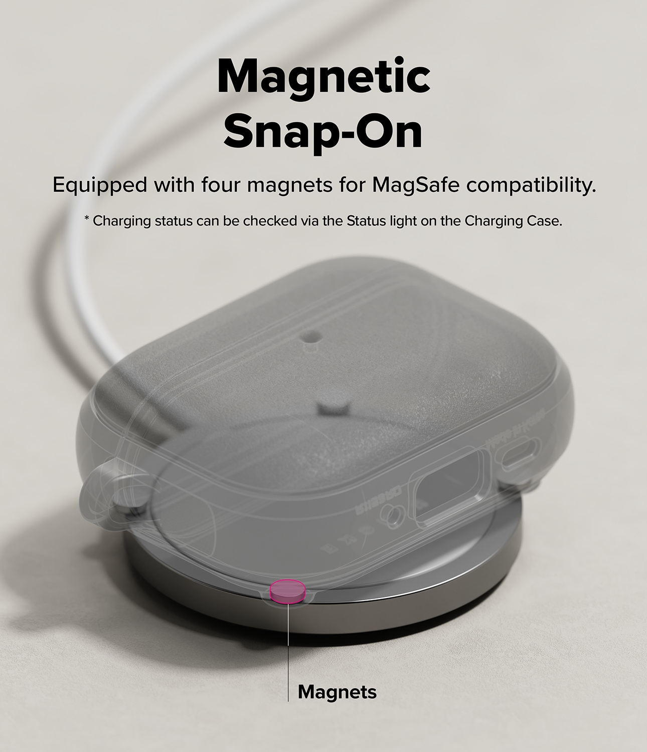 Apple AirPods Pro 3 Onyx MagSafe Skal, Svart