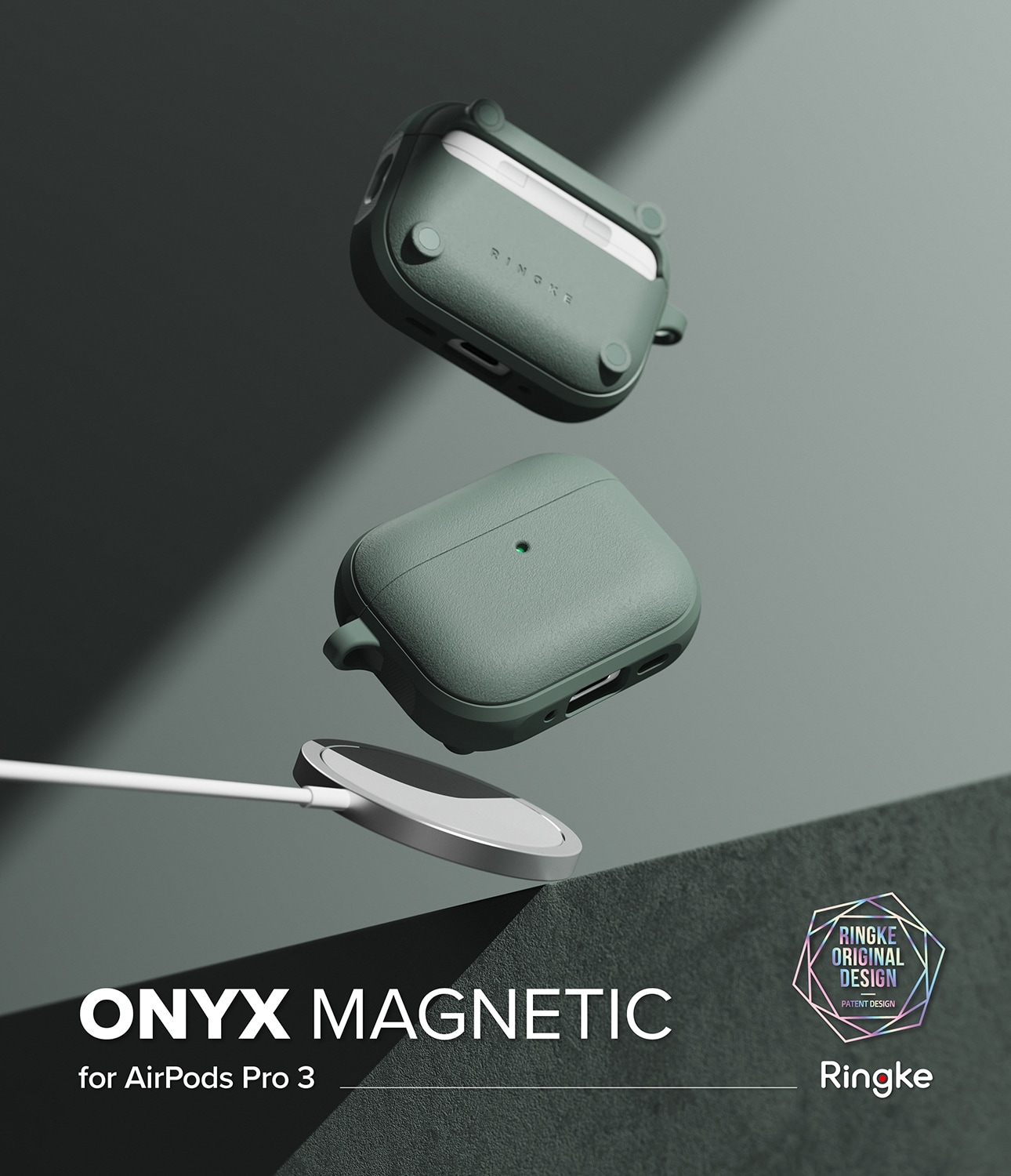 Apple AirPods Pro 3 Onyx MagSafe Skal, Sage Green
