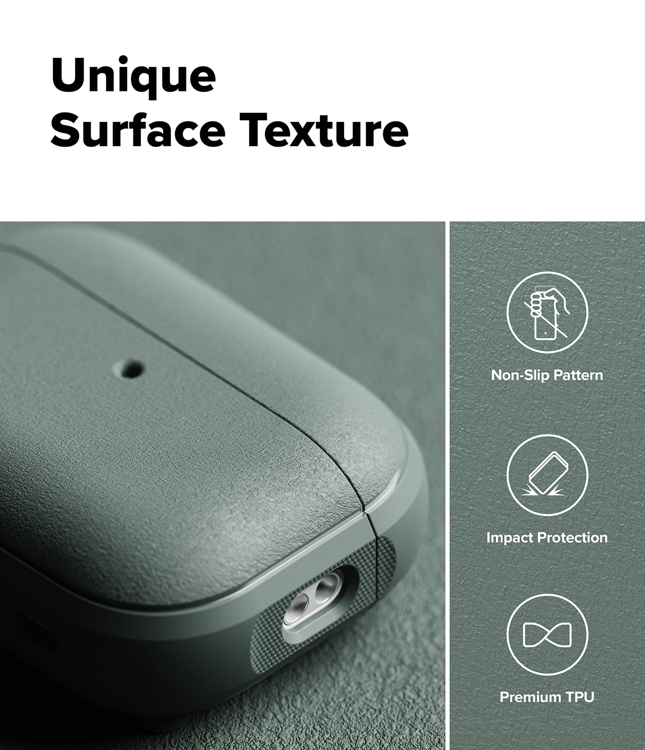 Apple AirPods Pro 3 Onyx MagSafe Skal, Sage Green