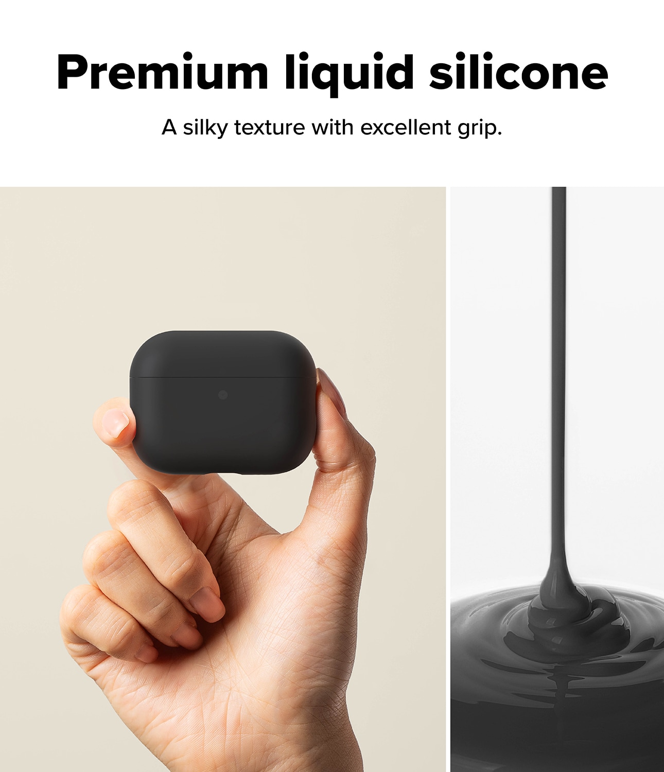 Apple AirPods Pro 3 Silikonskal, svart