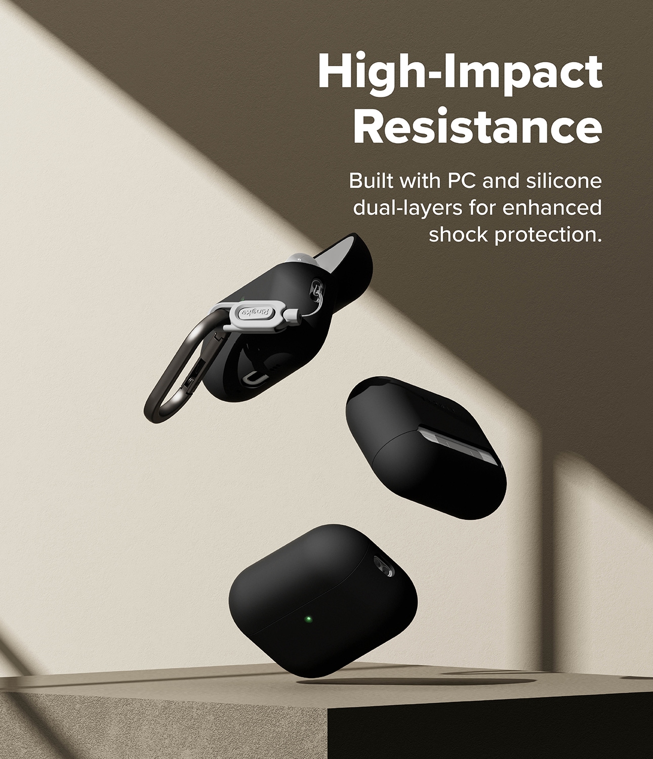 Apple AirPods Pro 3 Silikonskal, svart