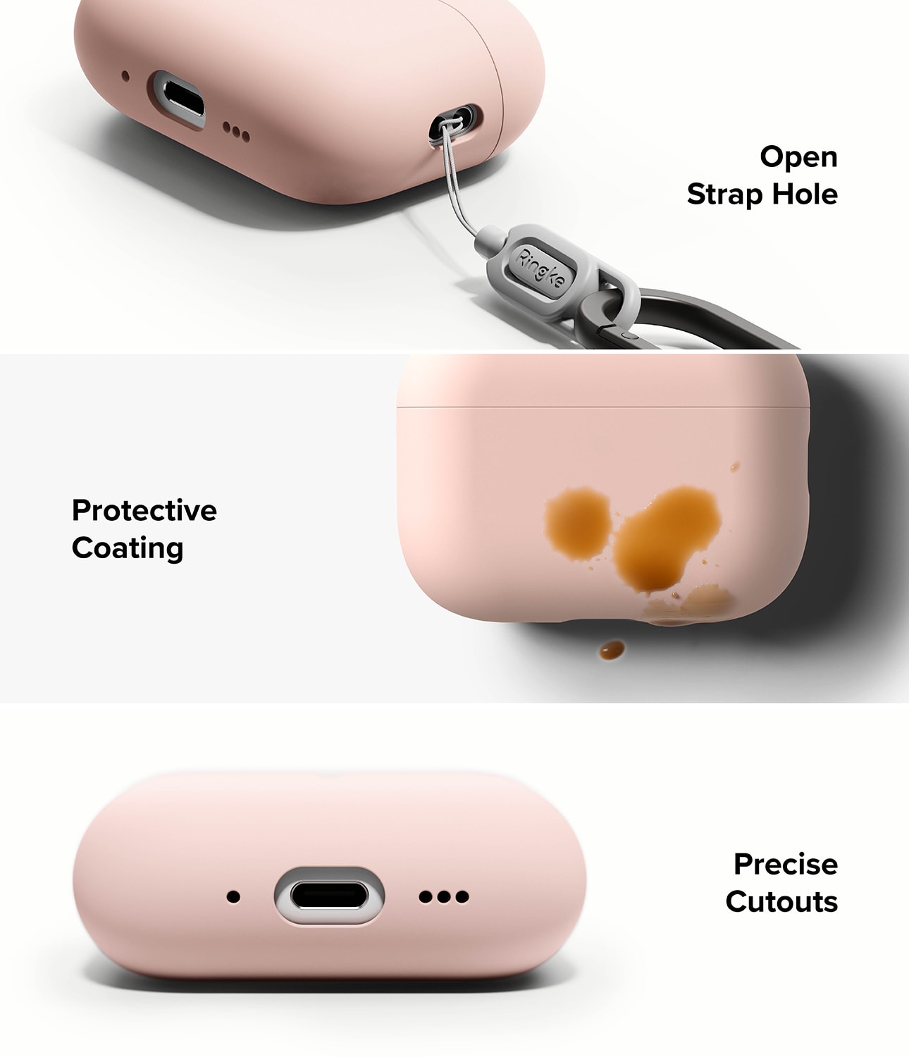 Apple AirPods Pro 3 Silikonskal, Pink
