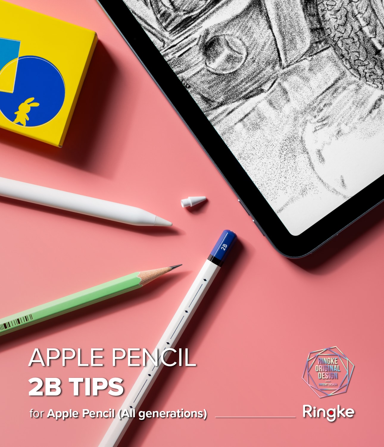 Apple Pencil Spets Tip 2B (3-pack), vit