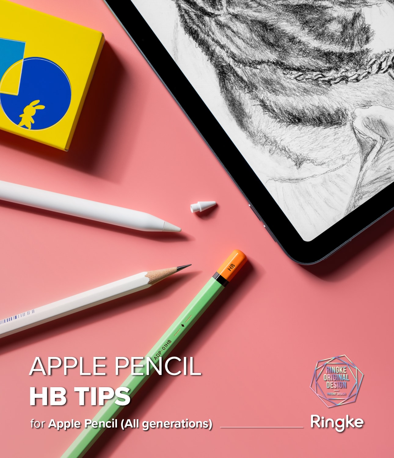 Apple Pencil Spets Tip HB (3-pack), vit