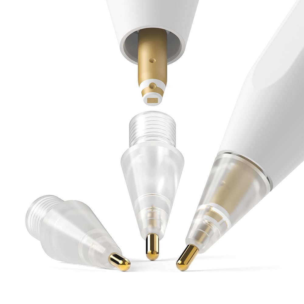 Apple Pencil Spets Metal Tip (3-pack), vit