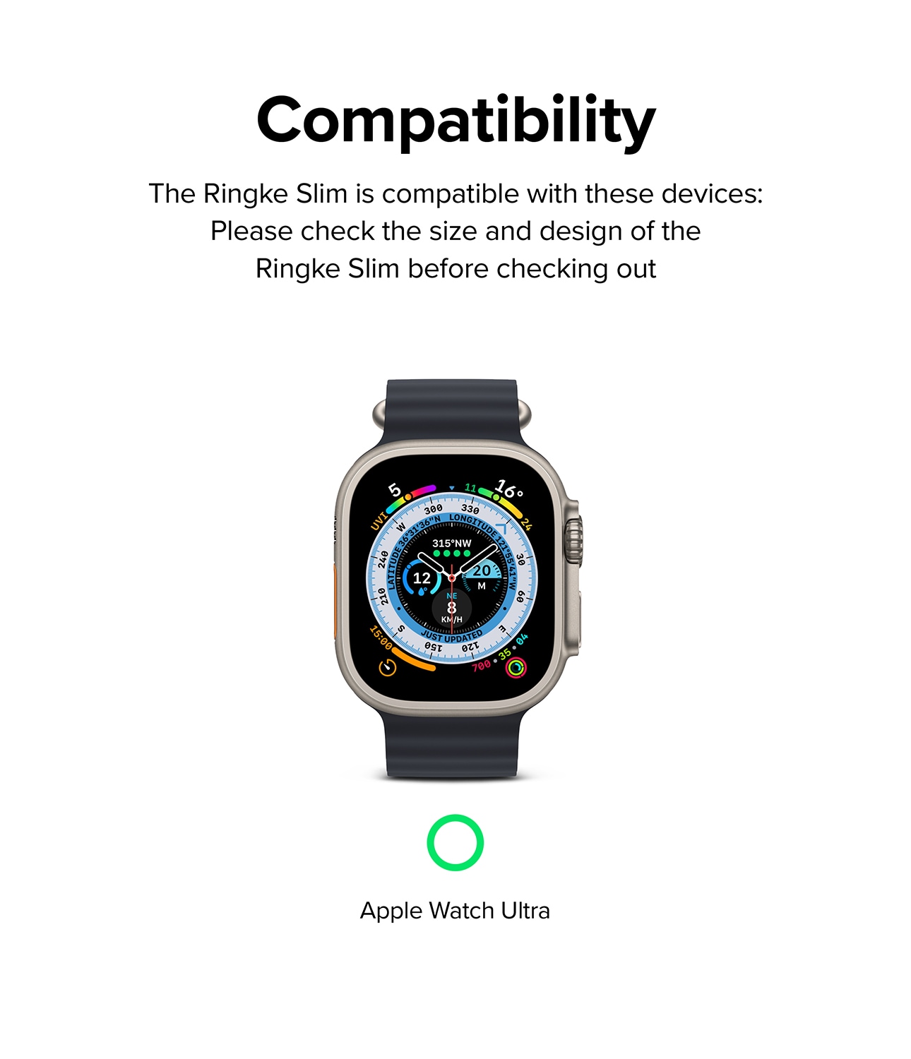 Apple Watch Ultra 49mm Tunt skal (2-pack), mattsvart & genomskinlig