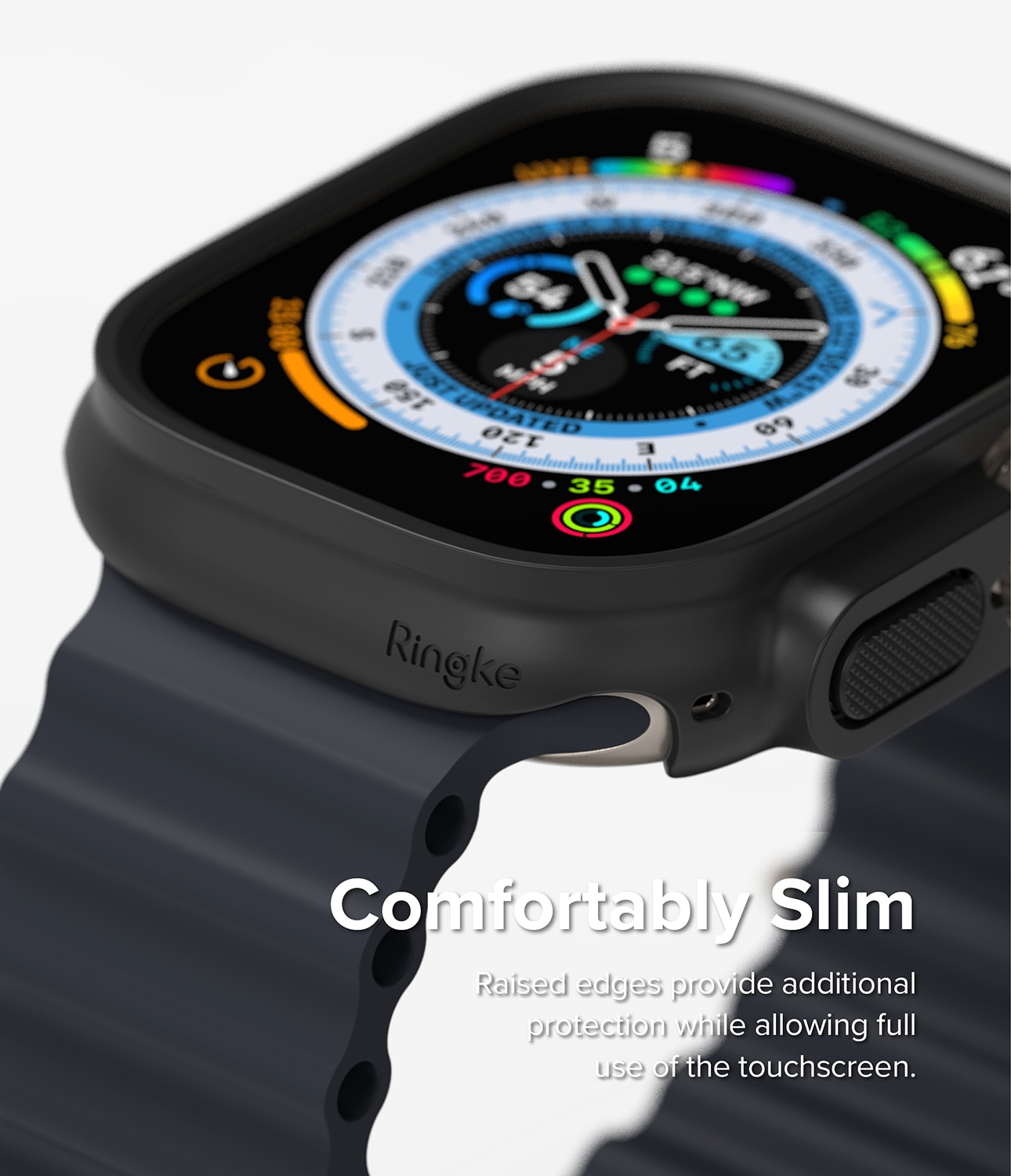 Apple Watch Ultra 49mm Tunt skal (2-pack), mattsvart & genomskinlig
