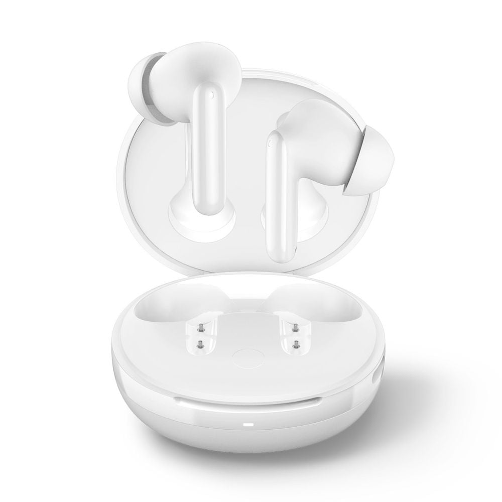 Trådlösa ANC Hörlurar In-ear, Vit