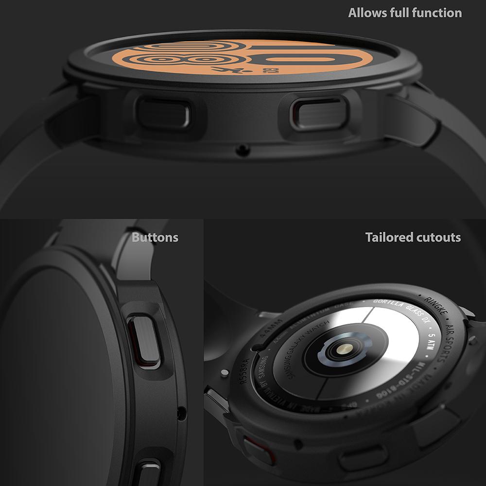 Samsung Galaxy Watch 4 44mm Air Sports skal, Svart