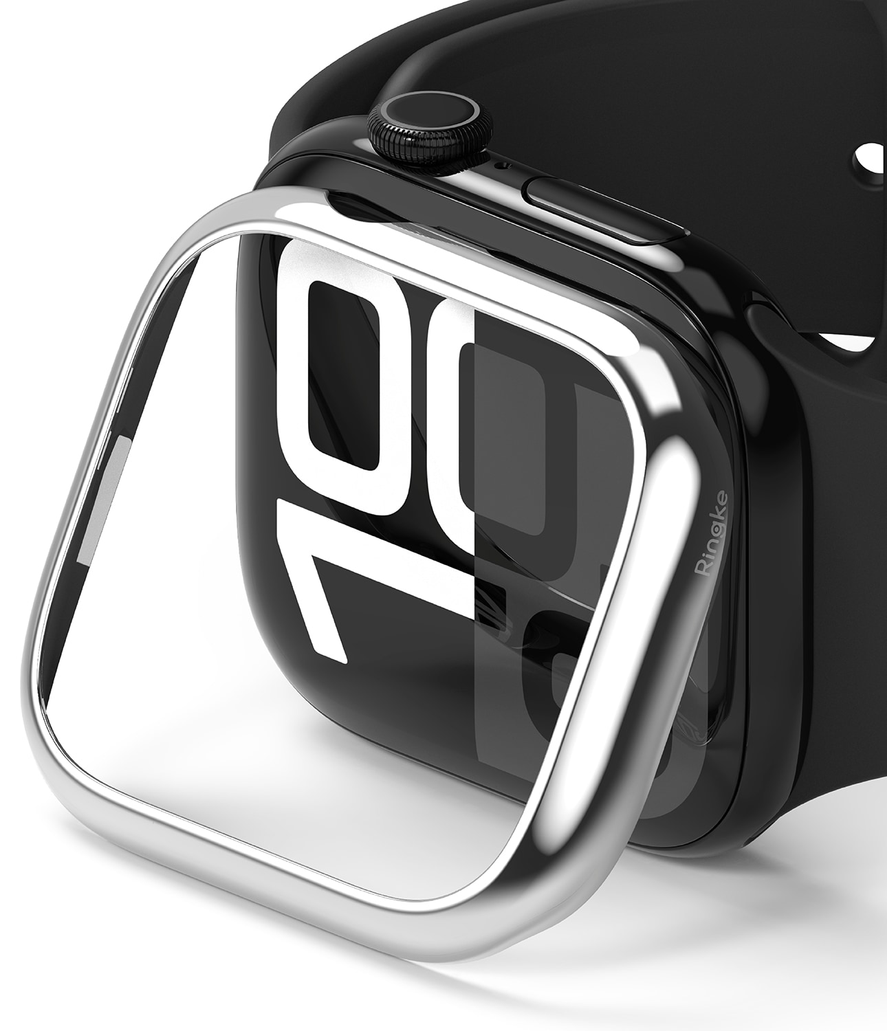 Apple Watch Series 10 46mm Skyddsram - Bezel Styling Silver