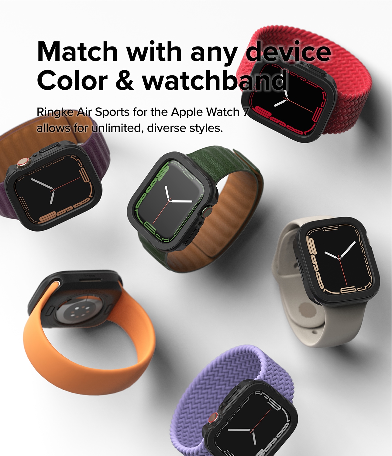 Apple Watch 45mm Series 9 Air Sports skal, svart