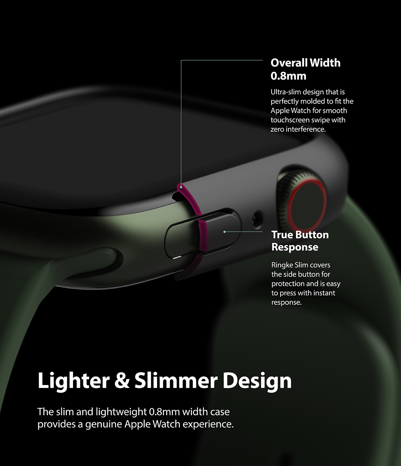Apple Watch Series 7 45mm Tunt skal (2-pack), Flerfärgad/Mönster