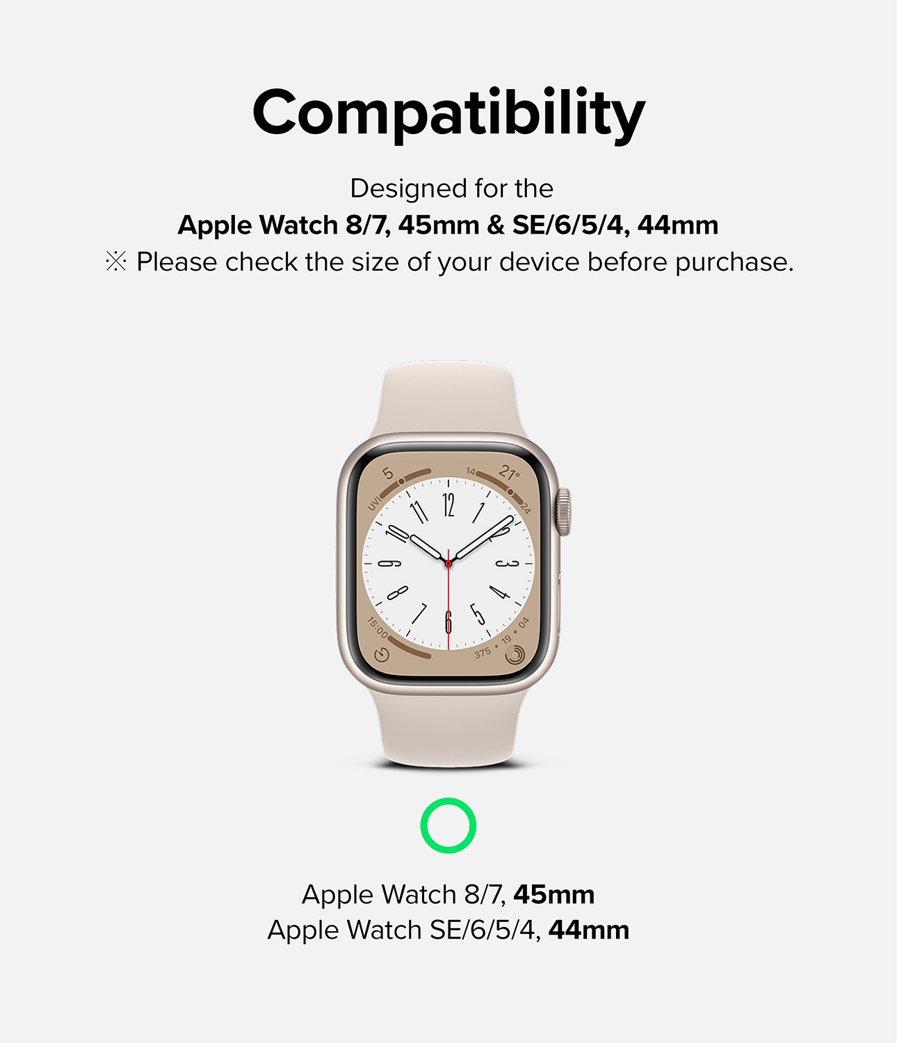 Apple Watch 45mm Series 8 Skärmskydd skyddsfilm - Dual Easy (3-pack)