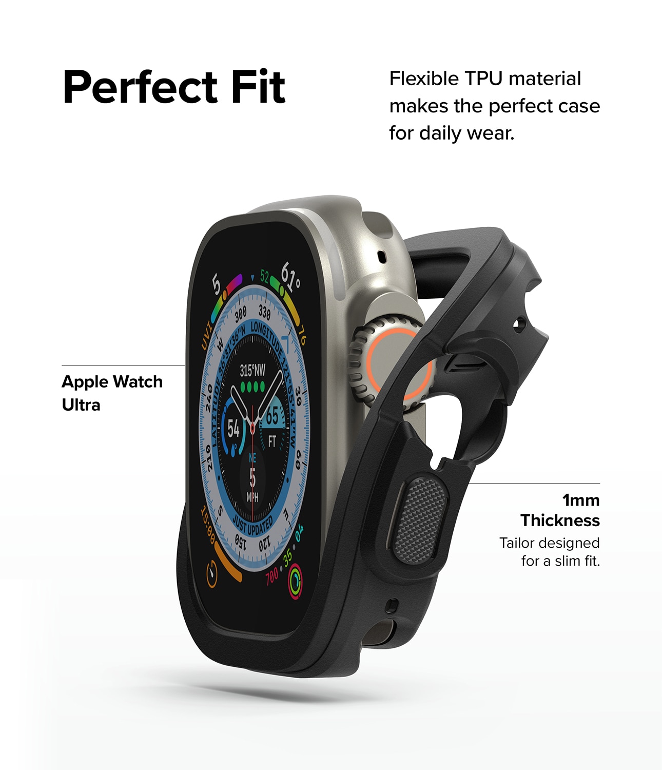 Apple Watch Ultra 2 49mm Air Sports skal, svart