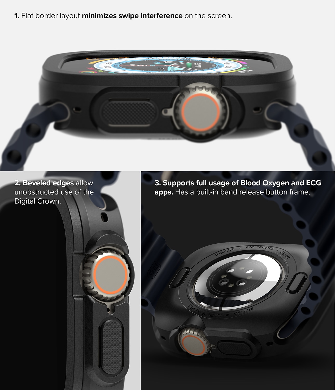 Apple Watch Ultra 49mm Air Sports skal, svart
