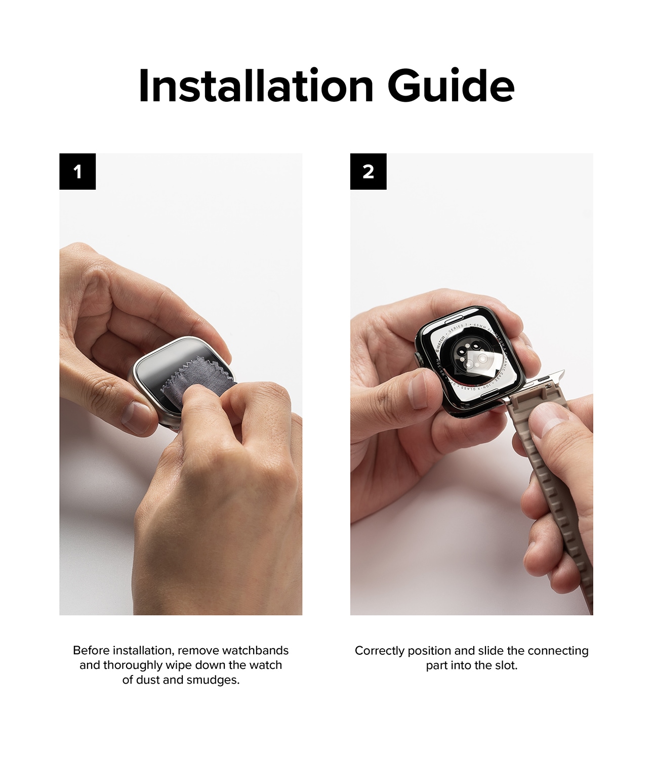 Apple Watch Ultra 49mm 3rd Gen Armband Rubber One Bold Grå