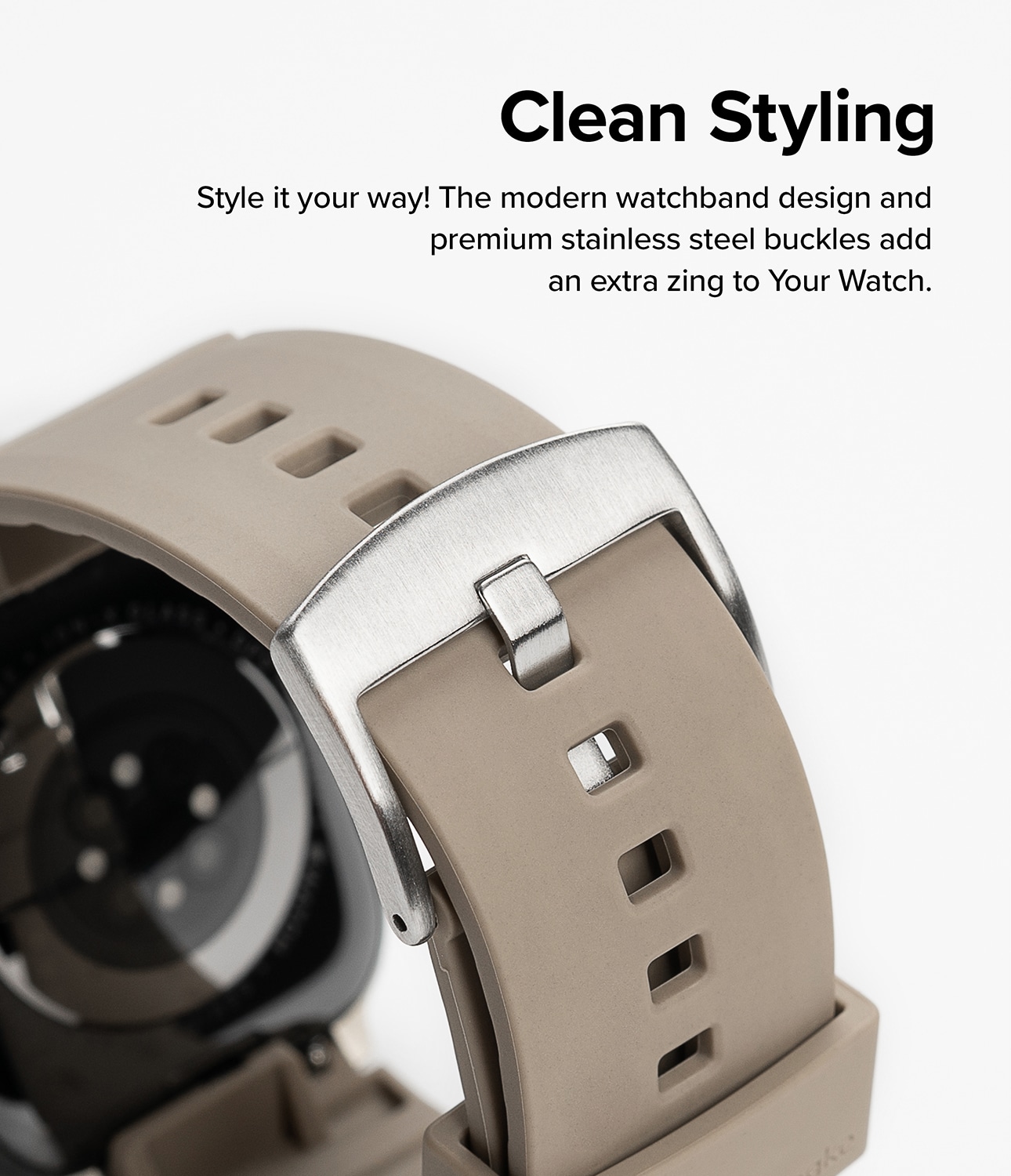 Apple Watch Ultra 49mm 3rd Gen Armband Rubber One Bold Grå