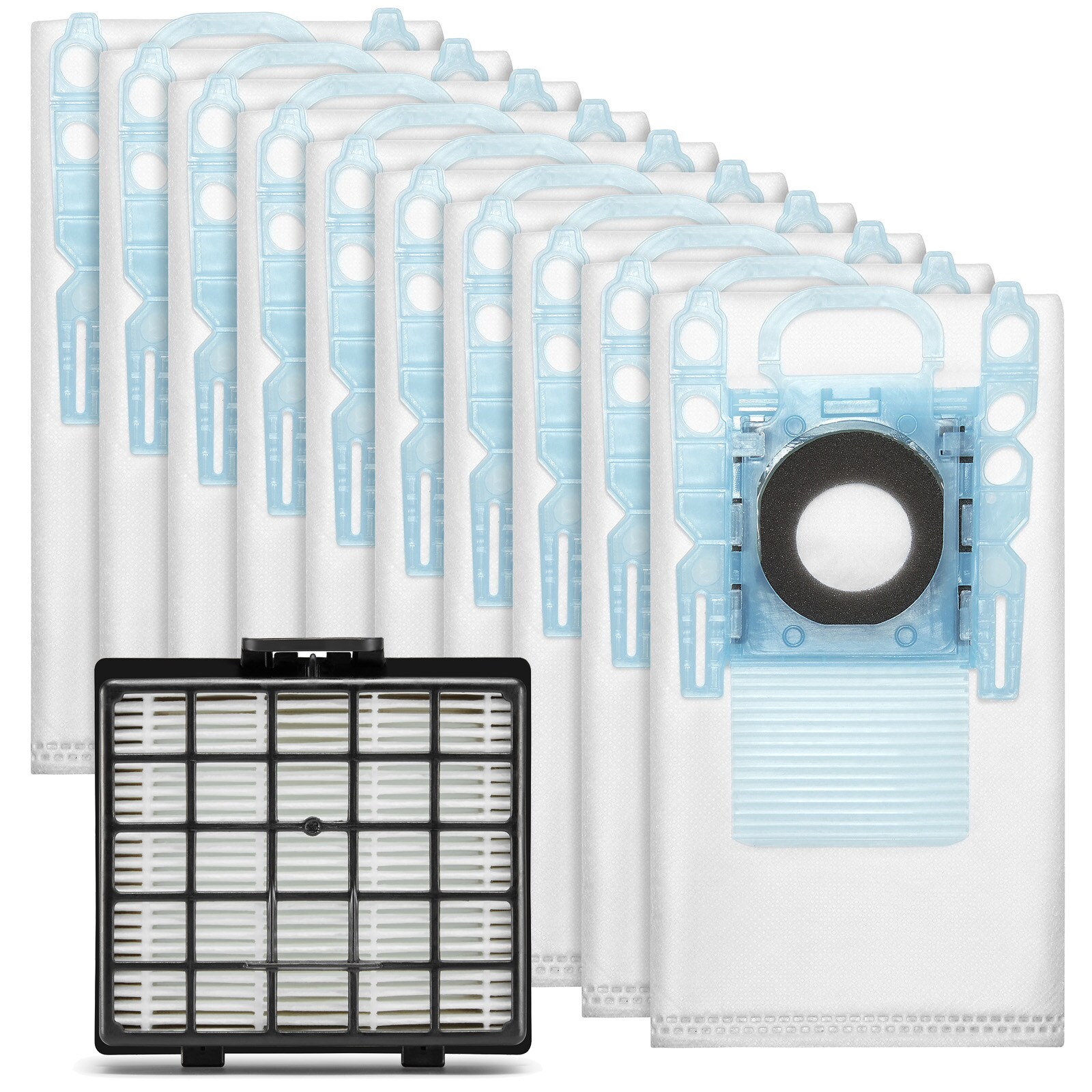 Städpaket: Dammsugarpåsar 10st + HEPA-filter Siemens Z4.0