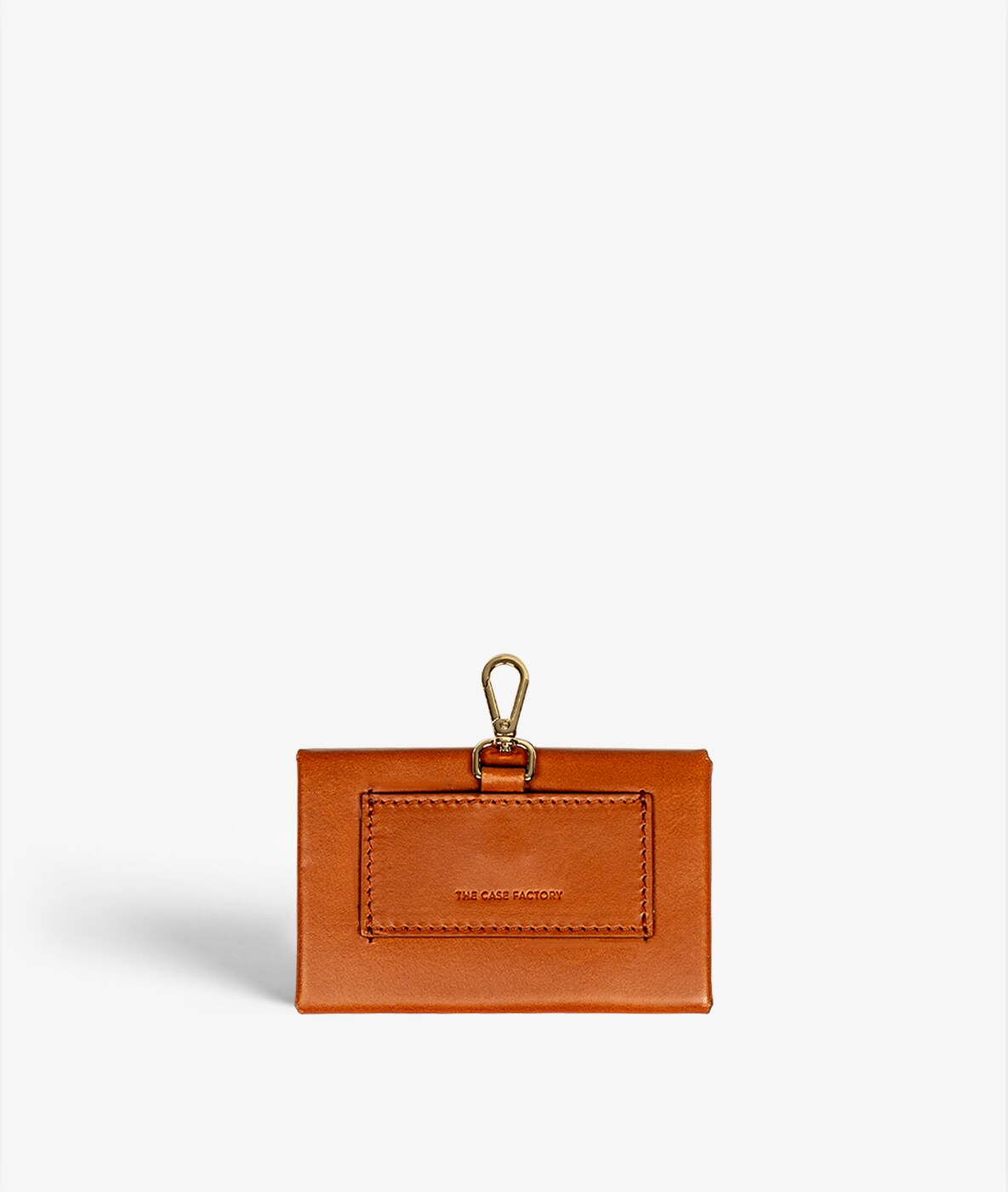 Mini Wallet Pouch Leather Vegetable Brun