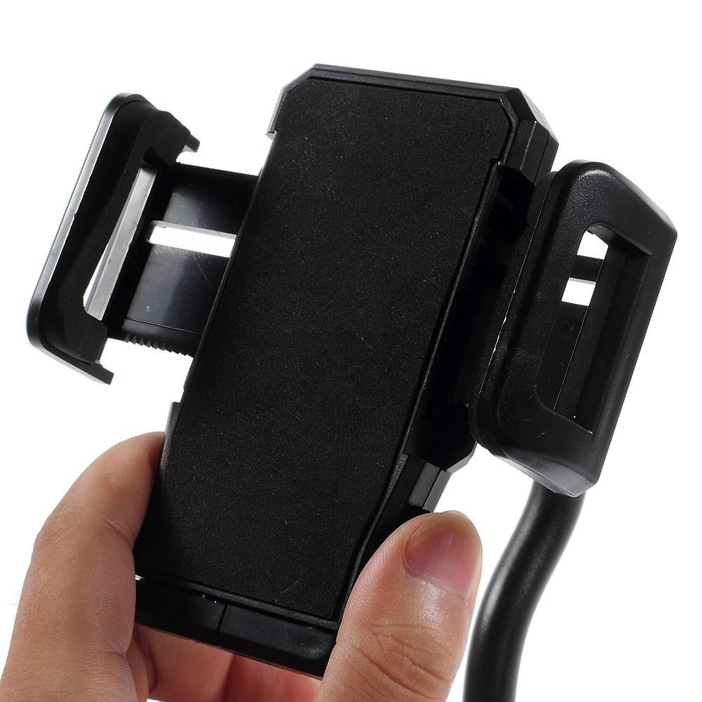 Mobilhållare med flexibel arm för vindrutan, svart