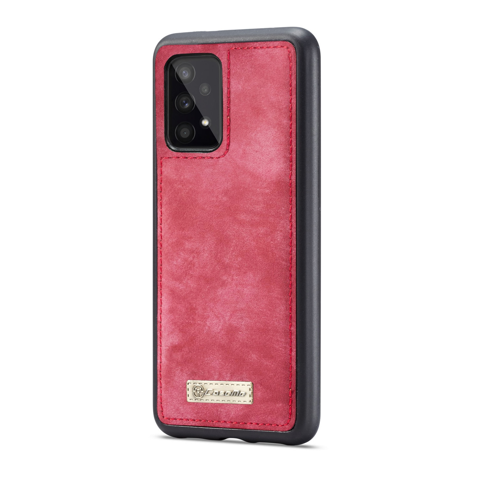 Samsung Galaxy A33 Rymligt plånboksfodral med många kortfack, röd