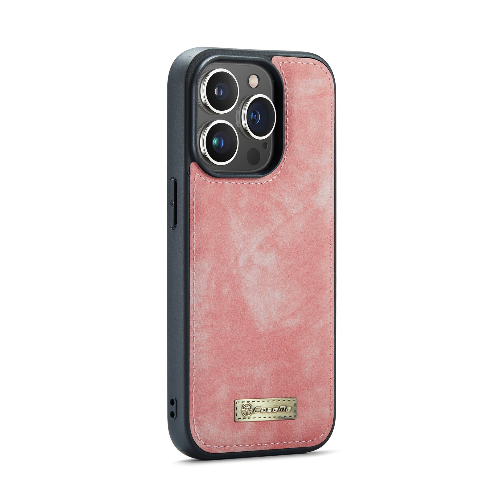 iPhone 14 Pro Rymligt plånboksfodral med många kortfack, Rosa