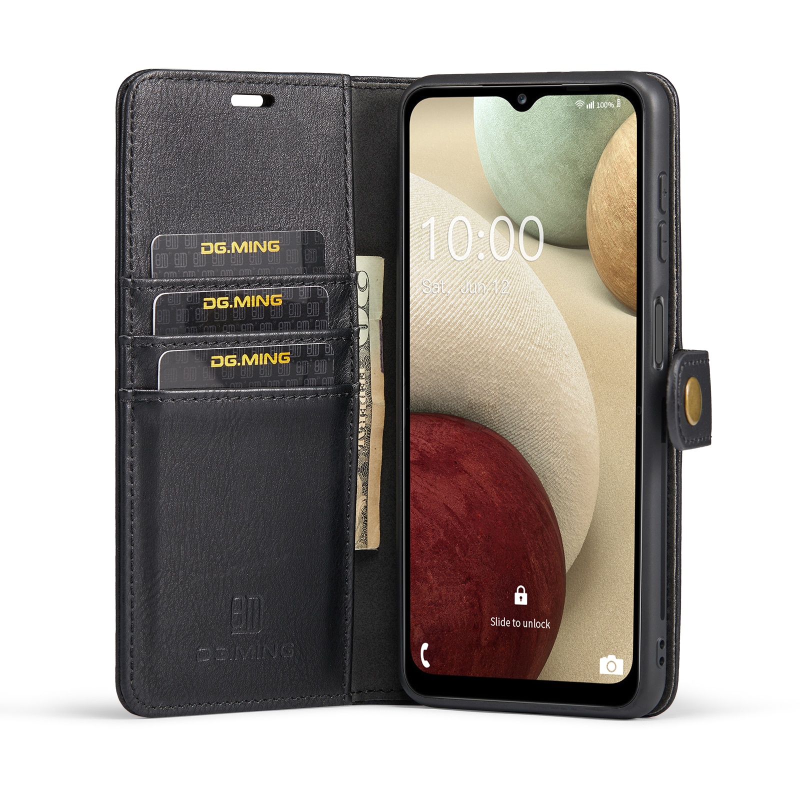 Samsung Galaxy A14 Plånboksfodral med avtagbart skal, Black