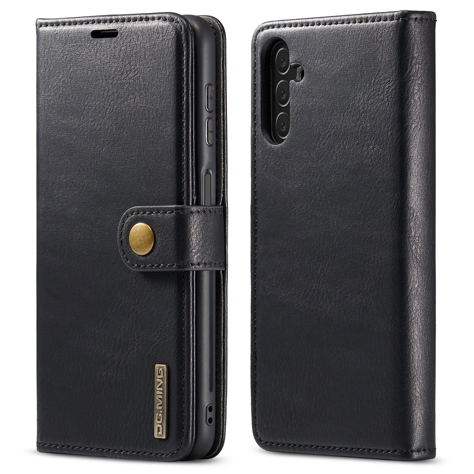 Samsung Galaxy A14 Plånboksfodral med avtagbart skal, svart