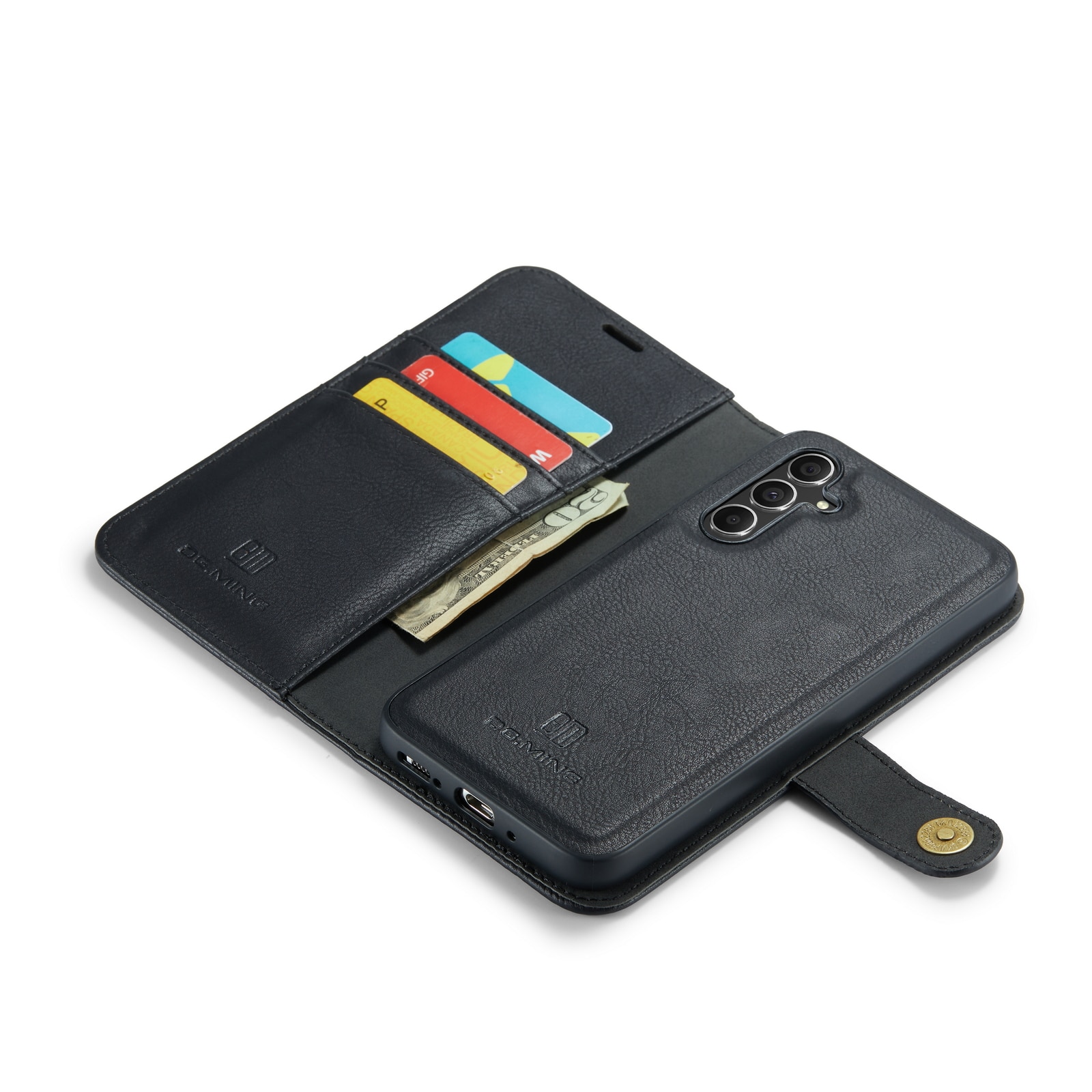 Samsung Galaxy A34 Plånboksfodral med avtagbart skal, svart