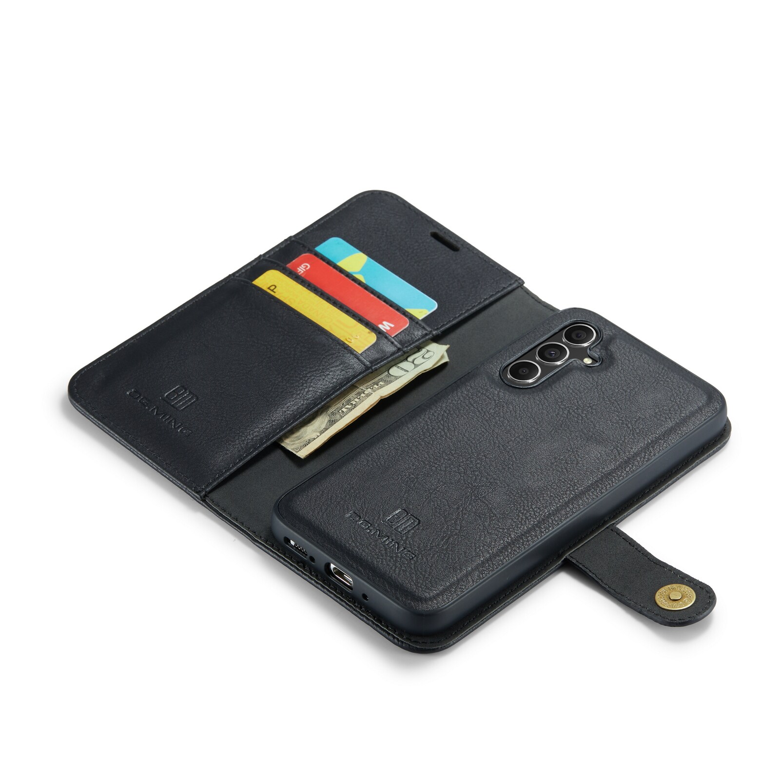 Samsung Galaxy A34 Plånboksfodral med avtagbart skal, Black