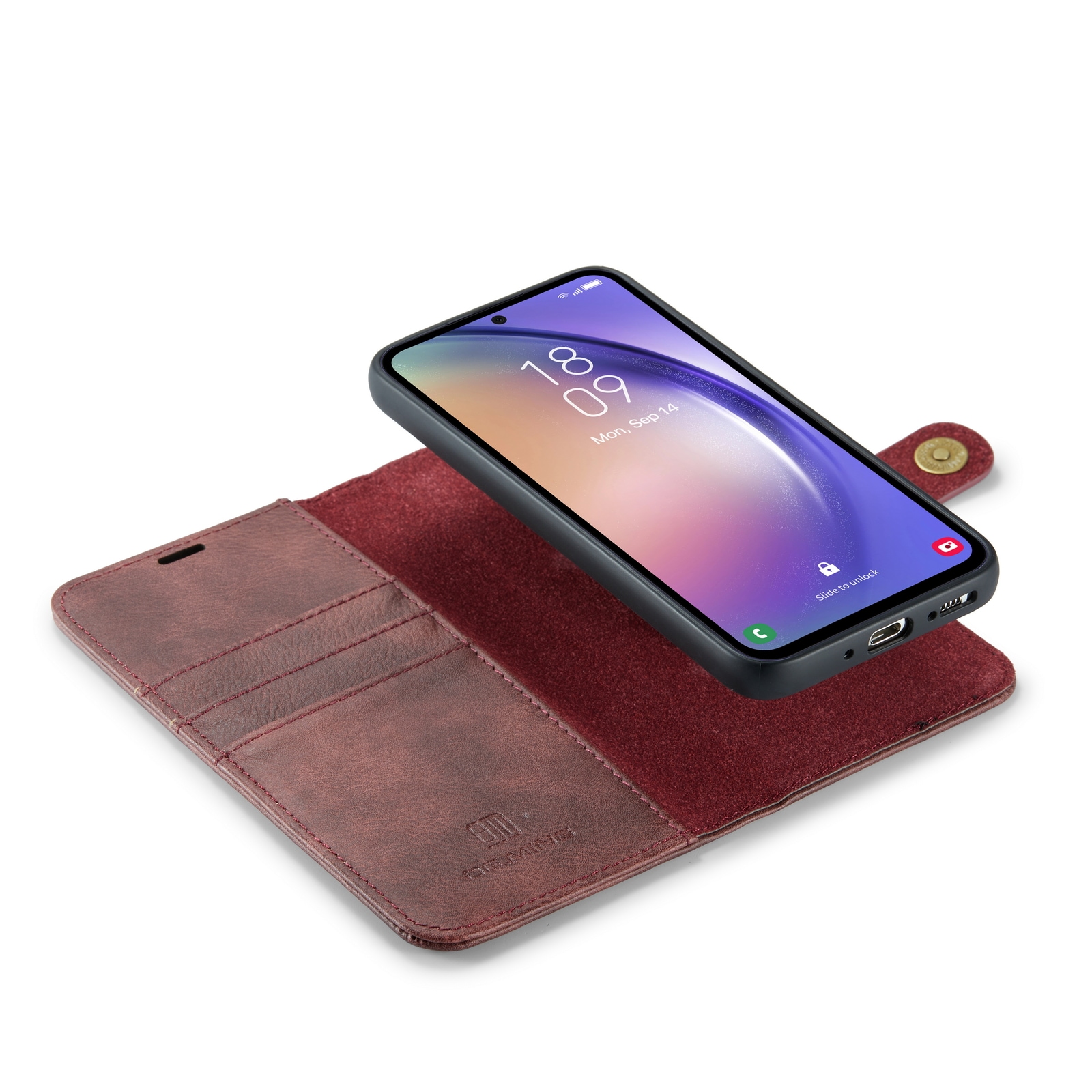 Samsung Galaxy S23 FE Plånboksfodral med avtagbart skal, Red