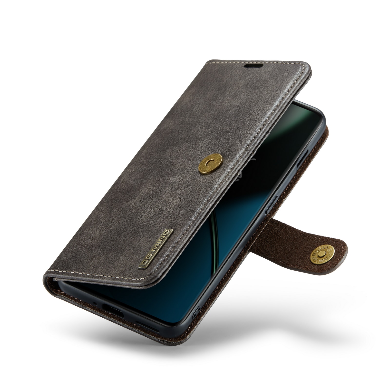  OnePlus 11 Plånboksfodral med avtagbart skal, Brown