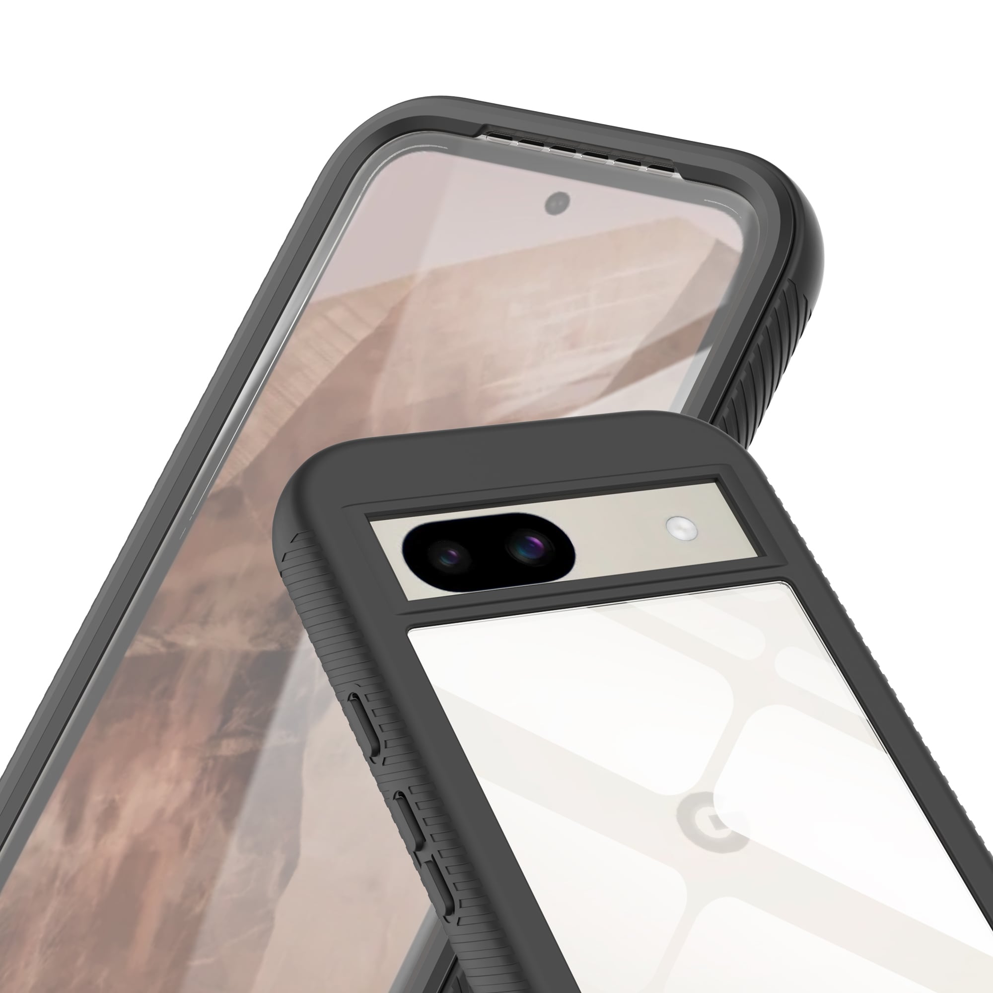 Google Pixel 8a Mobilskal Full Protection, svart