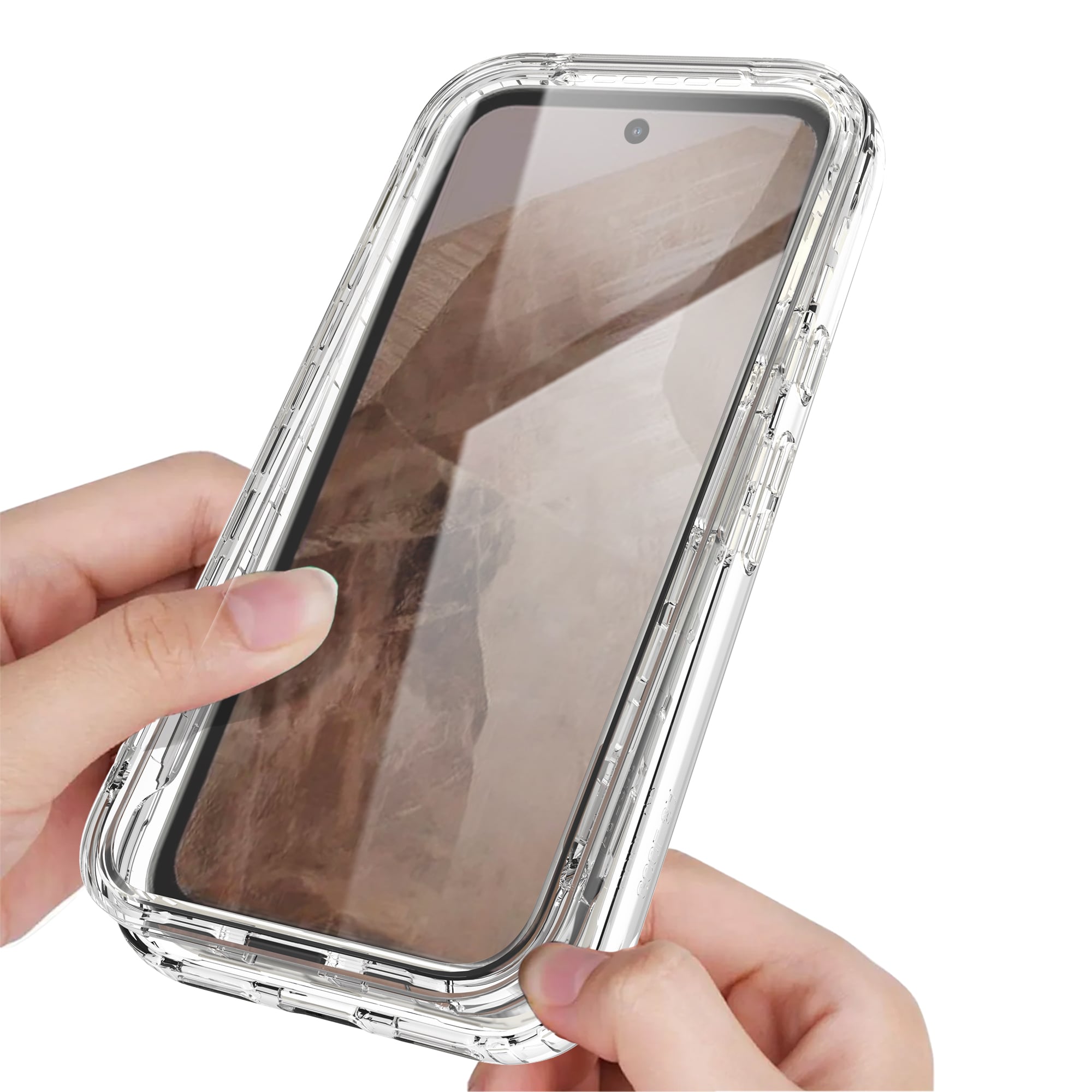 Google Pixel 8a Mobilskal Full Protection, Genomskinlig